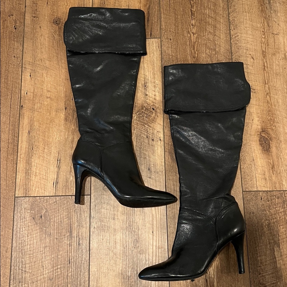 Enzo Angiolini Eairinna Leather Knee High Boots, 8